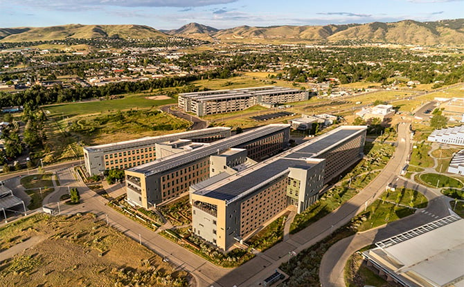 Aerial view of NREL's South Table Mountain campus.