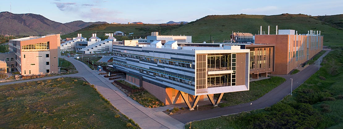 Energy Systems Integration Facility at dusk