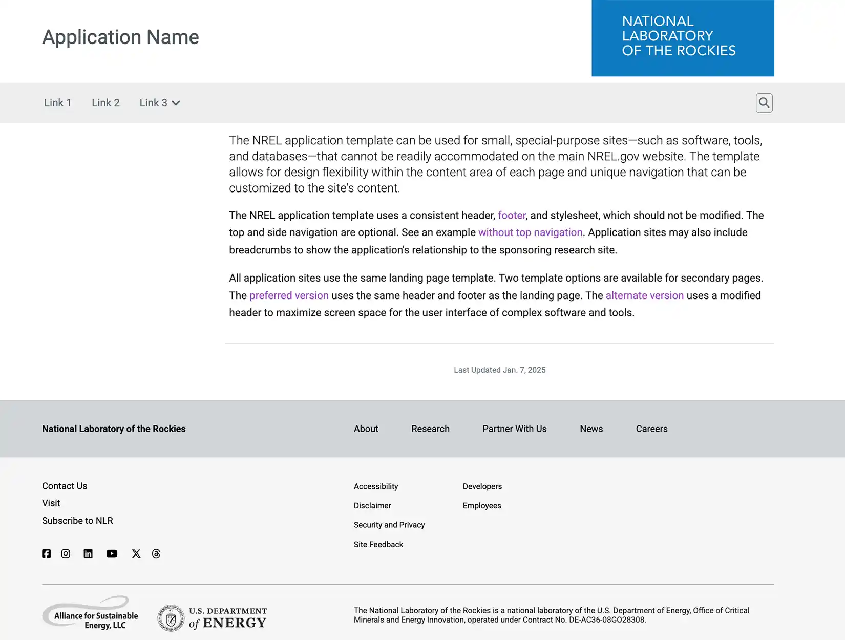 app-template-2025 Application template
