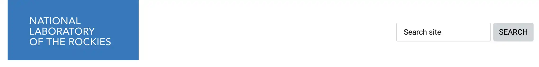 nrel-header Screenshot of the NREL header with the search bar