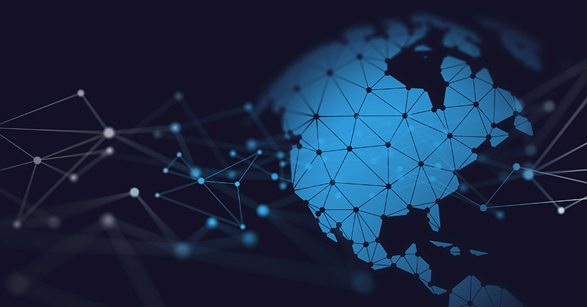 istock-1263416107-body Stock image of the North American continent with lines going across the image.