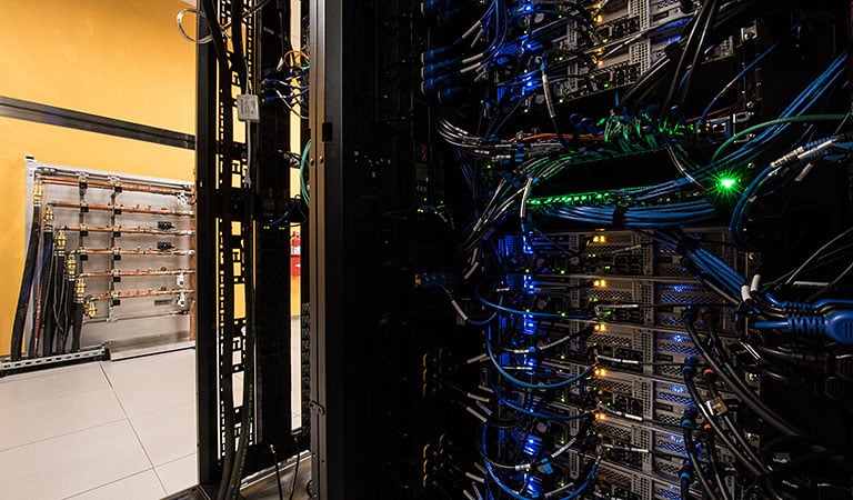 A photo of the high-performance computer at NREL.