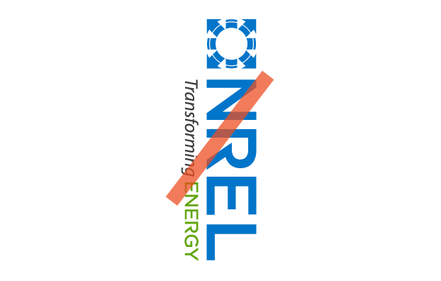 NREL logo improperly flipped vertically to the left