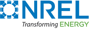 NREL logo with graphical bug, the NREL acronym and the Transforming Energy tagline