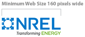 NREL logo in minimum web size of 160 pixels wide