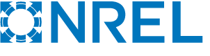 NREL logo lockup with graphical bug and the NREL acronym only