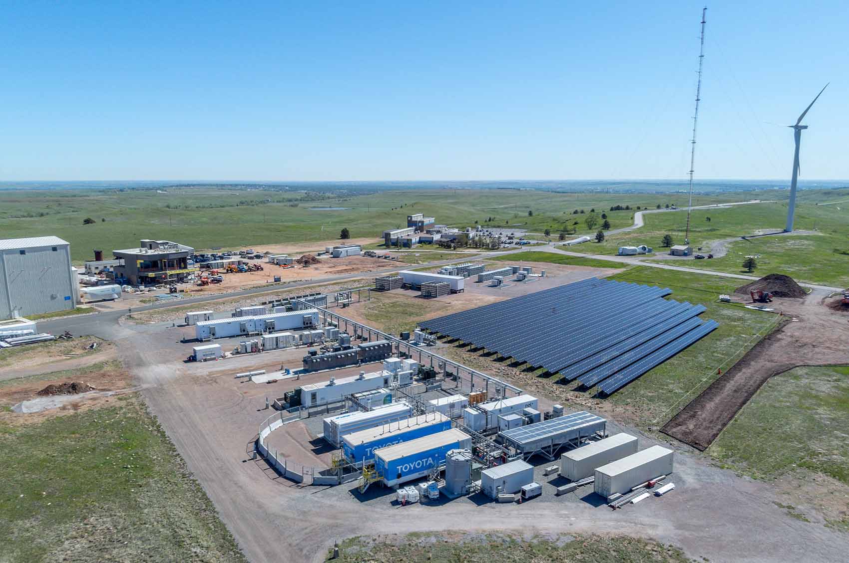 Aerial view of National Renewable Energy Laboratory’s Flatirons Campus.