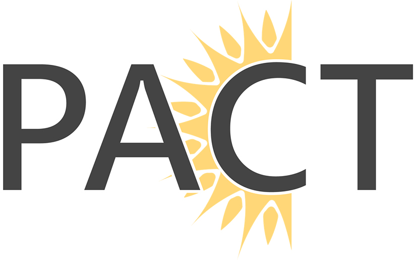 Logo with word PACT. 