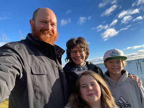 Suzanne MacDonald and her family