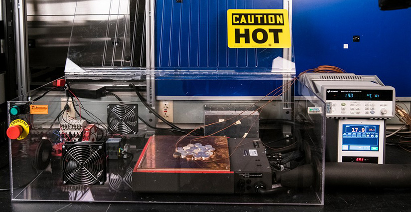 A power cycling station in an NREL laboratory.